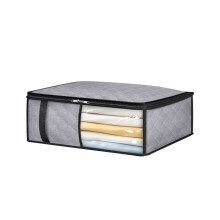 Opberg- en organisatiebox van non-woven materiaal met transparant venster, waterdicht en praktisch voor het sorteren van kleding en dekbedden, ideaal