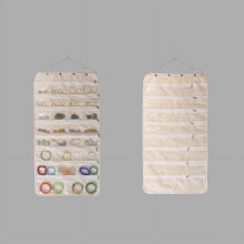 Transparente Schmuckaufbewahrungstasche von Masteelf mit Reißverschluss für Halsketten, Ohrringe und Armbänder – ideal als tragbarer Organizer