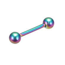 Stainless Steel Gold Tongue Ring Barbell 5 pcs