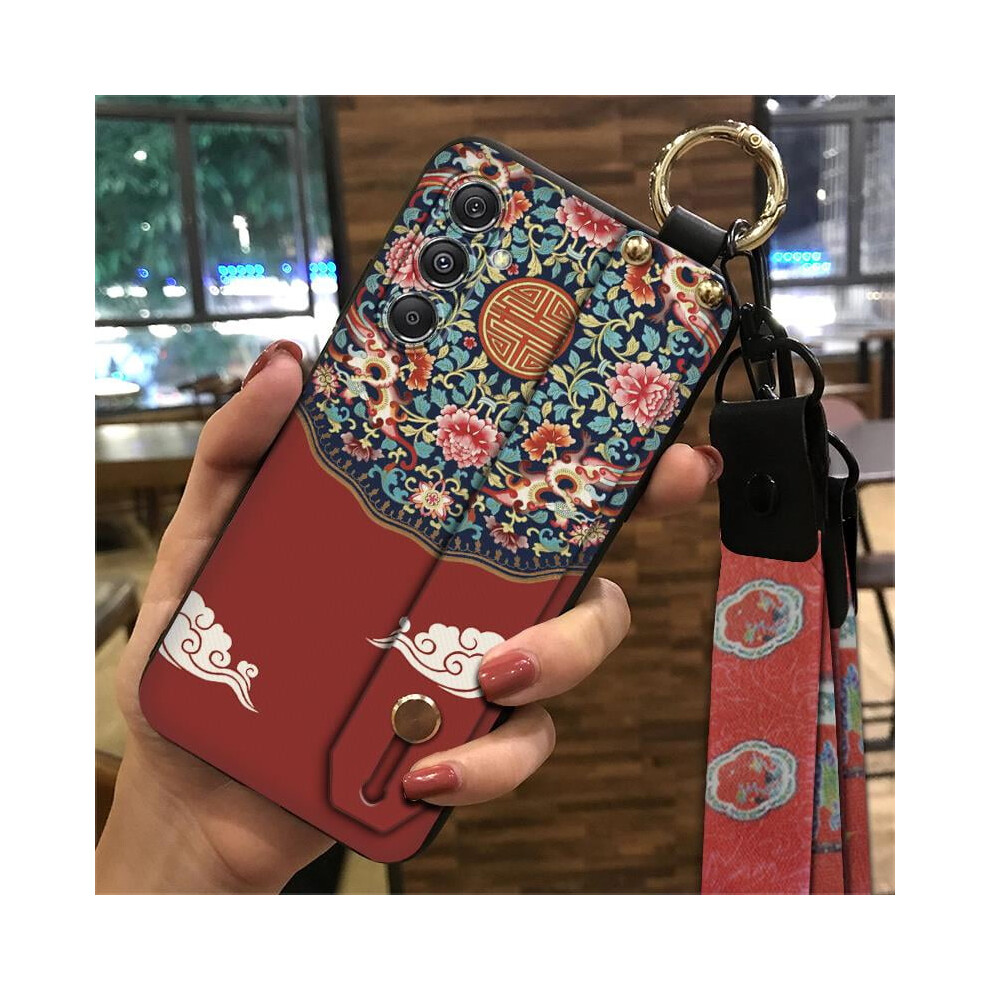 Phone Case Compatible With Samsung Galaxy A35 5G Global Â Soft Silicone Anti-Dust, Shockproof, Wristband & Kickstand 9193271196921