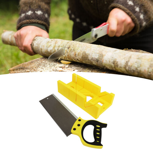 Hand Mitre Saw Guide Set with Storage Box for Precise Angle Cutting