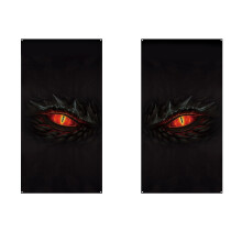 Autocollants effrayants pour fenêtres d'Halloween, décorations de fenêtres et portes avec yeux fantomatiques pour la maison et la salle de classe