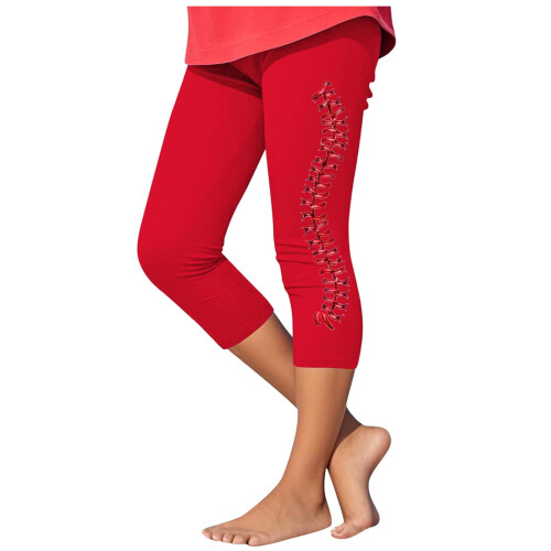 Κορίτσια Μπέιζμπολ Στάμπα Γιόγκα Capris Casual Αθλητικά Ελαστικά Ψηλόμεσα Αθλητικά