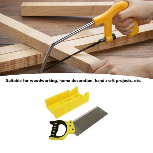 Hand Mitre Saw Guide Set with Storage Box for Precise Angle Cutting 1