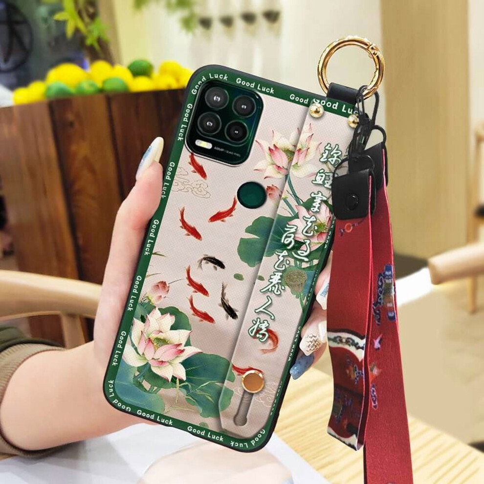 Moto G Stylus 5G Phone Case With Ring Lanyard, Wrist Strap, Kickstand & Anti-Knock Protection Â Compatible With Moto G Stylus 5G 9193271198574