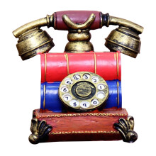 Vintage Rotary Telephone Red 1 piece 7.5 x 6.3 x 5.5 inches