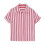 Blusas infantis de algodão e linho, listras verticais e camisas clássicas com lapela. 5
