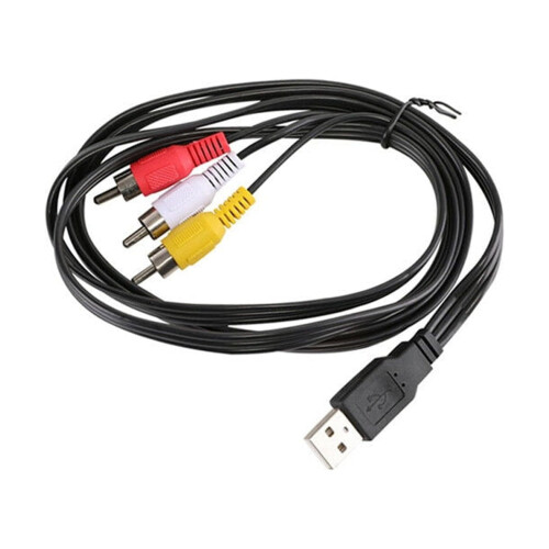 Προσαρμογέας τηλεόρασης USB σε 3-AV Set-Top 1,5 μ., Συμβατό με συσκευές Smart Home, για χρήση σε