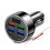 Γρήγορος φορτιστής αυτοκινήτου 100W: 4 θύρες USB + 2 θύρες Type-C, βύσμα 12V, συμβατό με 3