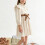 Women's Solid Long Sleeve V-Neck Bow Dress 4