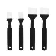 Clearance Basting Brushes Silicone Heat Resistant Brushes,4 Piece Nylon Brush For Baking And Grilling Black 21.5x4.3x2cm