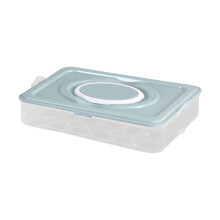 Plastic Egg Cartons with Handles & Lids, 1/2/3 Layer, Holds 24/48/72 Eggs, Deviled Egg Trays — Compatible with Refrigerators