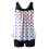 Dames tankini met hoge taille, borstvulling en 3