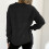 Women's Solid Floral Knit Sweater Round Neck Long Sleeve 4