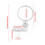 CNC Foldable Round Mirrors 1 Pair 22mm Handlebar Mount Mirror 6.6cm for 8