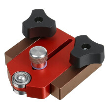 Table Saw Fence with Sliding Roller and T-Track Adjustment