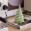 Ceramic Christmas Tree Ornament Green Mini House 1 pc 8