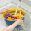 XIAOLE 2-in-1 Double-Layer Kitchen Colander Bowl 3