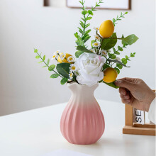 ZHMRFG Hydroponic Ceramic Vase – 6.30" Elegant, Reusable Indoor/Office Decor, Zen Style, Compatible with Hydroponic Systems