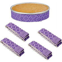 4 Pcs Cake Pan Protective Strap, Bake Even Strip, Cake Pan Strips for Baking, Cake Pan Strips