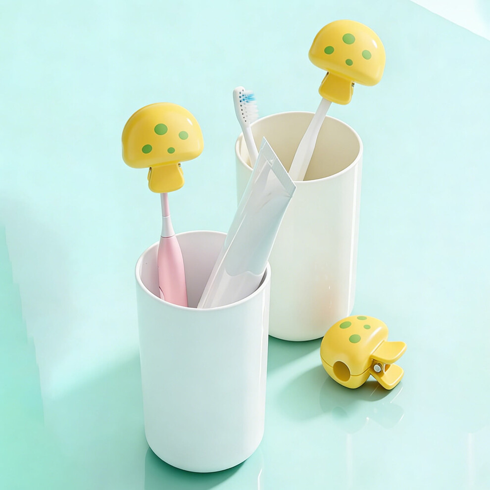 Xiying Mushroom Toothbrush Cover, Dustproof Travel Protector Cap, Portable Storage Case (1.85X1.73x1.1 In), 1-Pack 9327961843592