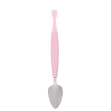 ELAYARD Infant Spoon Double-headed Spoon Silica Gel Pink 1 Set