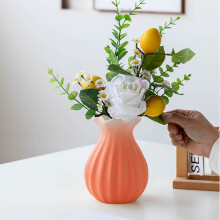 ZHMRFG Hydroponic Ceramic Vase – 6.30" Elegant Zen-Style Decor for Home, Office, Shelf, Tabletop; Reusable & Gift-Ready