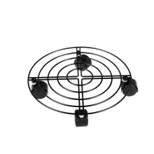 Clearance Weed Puller Tool,10.6 Inch Metal Caddy with Wheels Heavy Duty for Indoor and Outdoor Large Potted Black Black 27cm