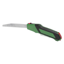 Portable Hand Pruning Saw – 2‑Blade Metal Saw, Ergonomic Rubber Handle, Rust‑Proof, Versatile for Wood, Metal, PVC, Outdoor & Garden Use