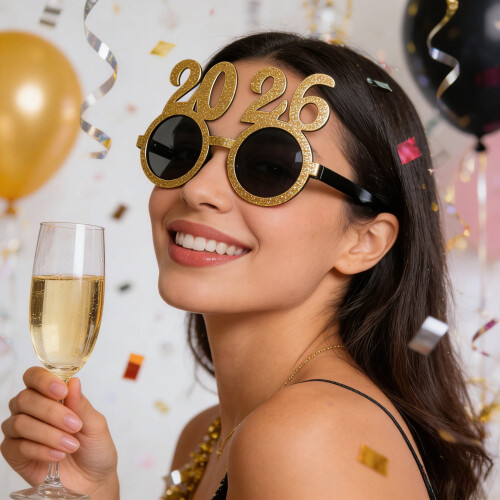 2026 Party Glasses Decorative Number Eyewear 1 Pair 1