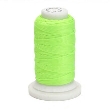 76 Yards/Roll 1mm Flat Waxed Polyester Cords Leather Craft Sewing String Threads-Green Yellow