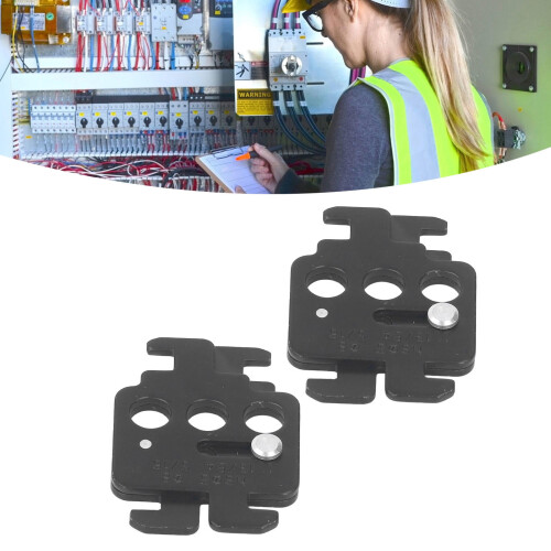 Circuit Breaker Lockout Device A4 Steel 2 Pcs 1