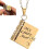 Openable Book Necklace for Daughter with 6 Engraved Pages 1