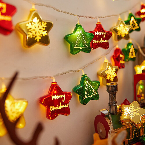Christmas LED Snowball String Lights Indoor Window Display 2