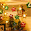Christmas LED Snowball String Lights Indoor Window Display 4