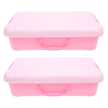 ULTNICE 2Set Plastic Sandbox in White for Parents and Portable Outdoor Enjoyment