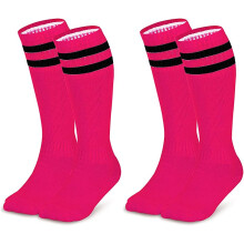Kids Soccer Socks, 2 Pairs Long Football Socks Knee High Athletic Socks for 7-12 Youth Boys & Girls