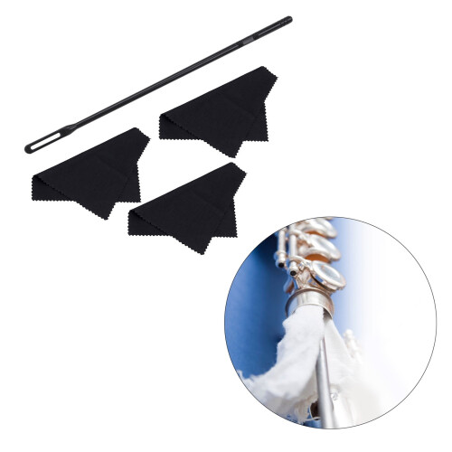 Flute Rod Cloth Combination Set for Maintenance 3 Colors 2