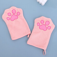 Pet Grooming Gloves Absorbent Coral Velvet Drying Towel for Dogs and Cats Gloves