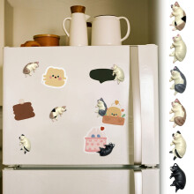 3D Cat Refrigerator Magnets Set 6 Pieces