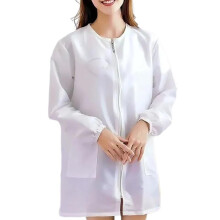 Polyester Barber Smock Short/Long Sleeve Easy Zippered Antihair Hairdressing Apron For Clean Work Environment Pet Grooming