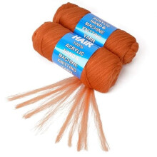 Brazilian Wool Hair Yarn for Braids 100% Brazilian Wool Hair Acrylic Yarn for African Braids/Spring Twist/Faux Locs/Wraps with Crochet Hook