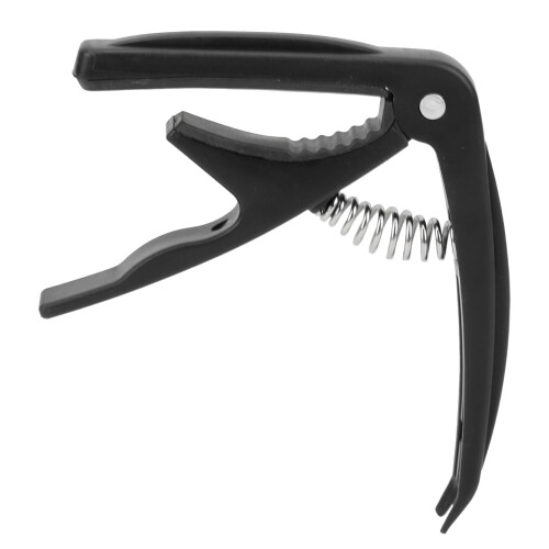 Glossy Black ABS Guitar Capo with Metal Spring for Stringed Instruments 1