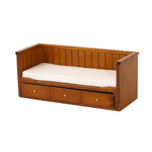 Living Room Single Bed Figure Model Realistic Vintage Life Scene Dolls House Pretend Game Furnishings Couch