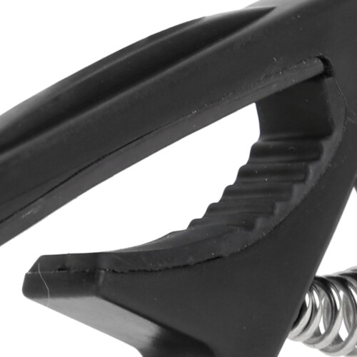 Glossy Black ABS Guitar Capo with Metal Spring for Stringed Instruments 2