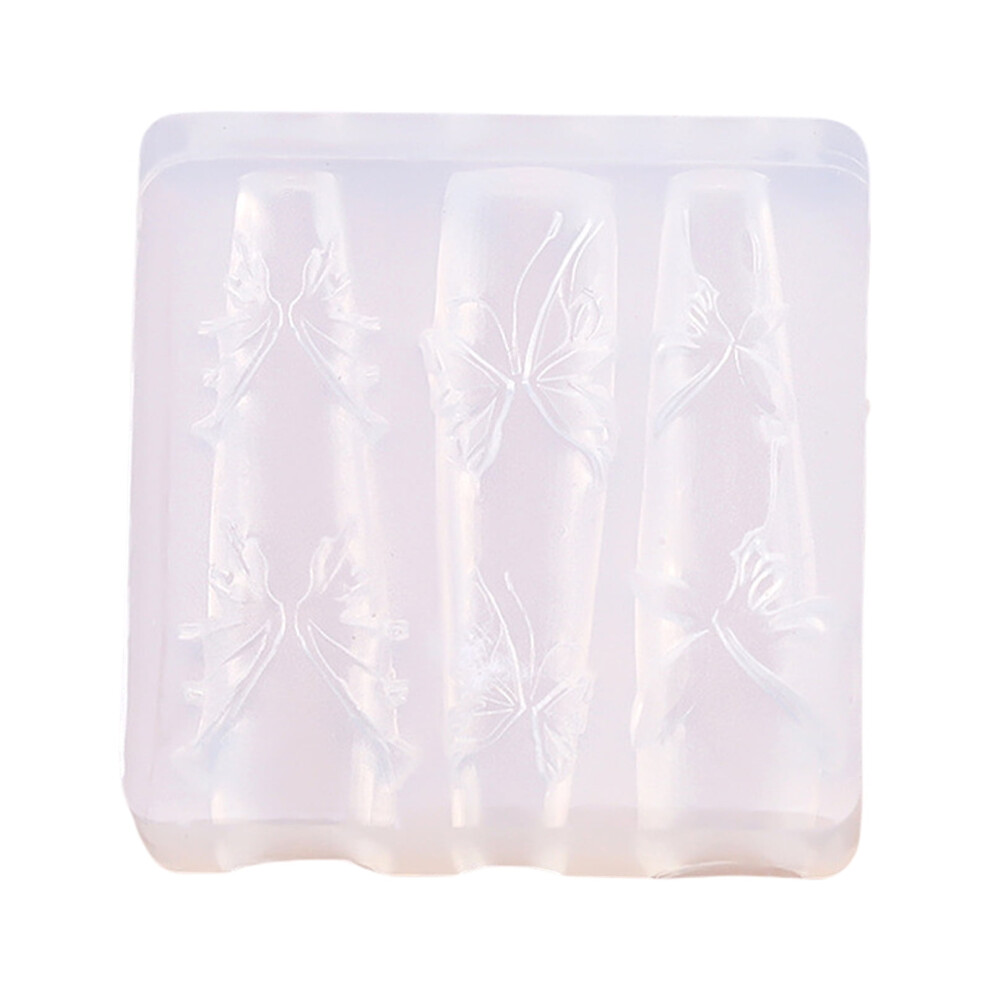 Silicone 3D Nail Art Mold Reusable 1 Piece