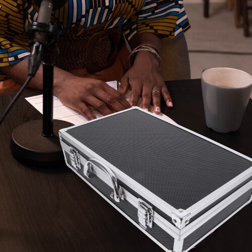 Microphone Box Wireless Case Cases Protective Storage Container 2
