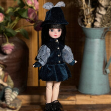 Loli Doll Dress-Up Set: 30cm Articulated Doll with 20 Joints, Hand-Painted Lips, Smooth Unpainted Body, Exquisite Custom Design
