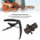Glossy Black ABS Guitar Capo with Metal Spring for Stringed Instruments 9