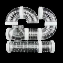 Hamster Tunnel Tube Toy Rabbits Toy Clear Do It Yourself Assemble Pipe for Hamster for Gerbils Playtube Toy Tube